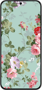 Силіконовий чехол Квіткові шпалери 2 для Huawei Pura 70 PRO - 862u-3700 изображение 