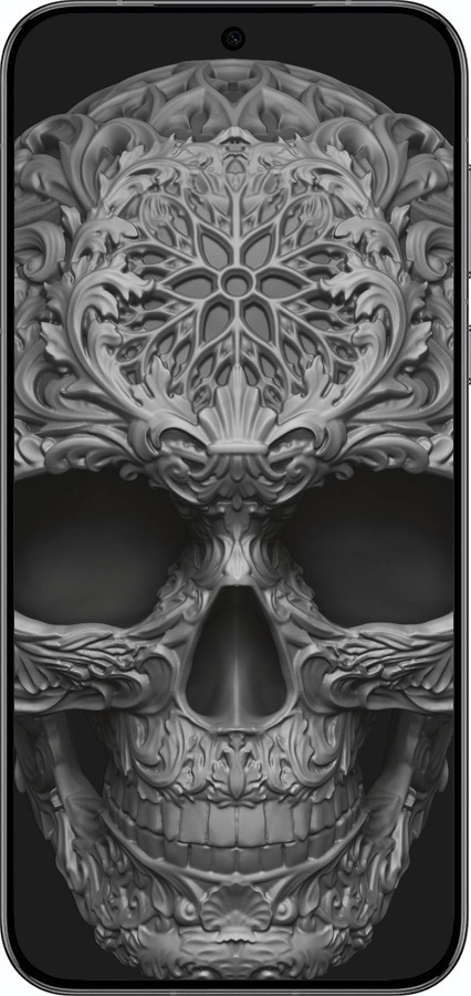 Силиконовый чехол skull-ornament для Huawei Pura 70 PRO - 4101u-3700 изображение 