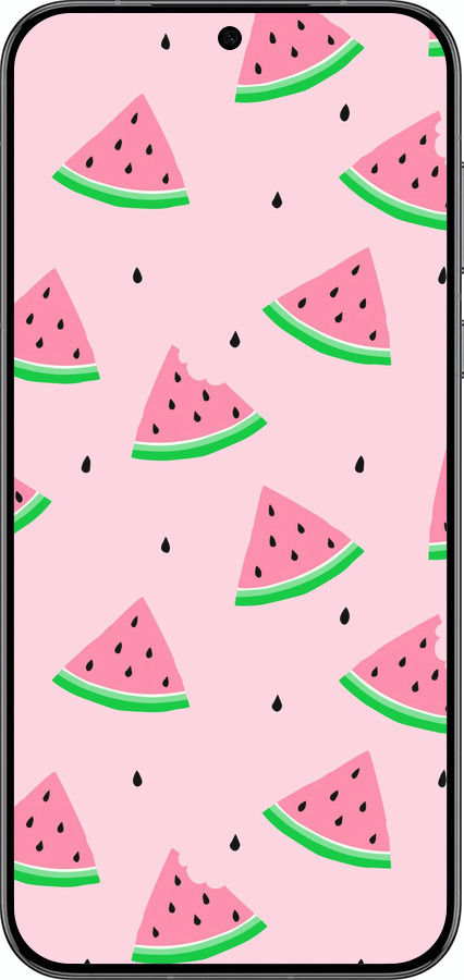 Силиконовый чехол Розовый арбуз для Huawei Pura 70 PRO - 4314u-3700 изображение 