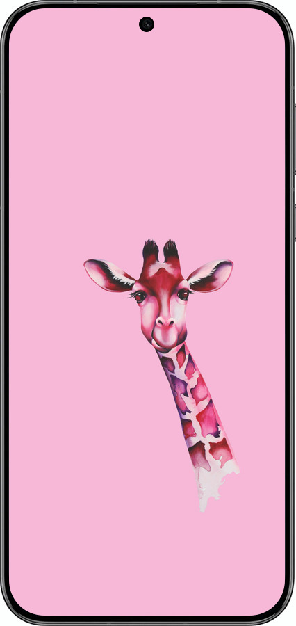 Силиконовый чехол Розовая жирафа для Huawei Pura 70 PRO - 4441u-3700 изображение 