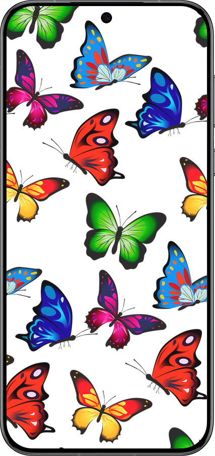 Силиконовый чехол Красочные мотыльки для Huawei Pura 70 PRO - 4761u-3700 изображение 