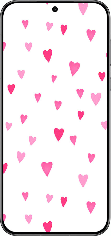 Силиконовый чехол Сердечки 2 для Huawei Pura 70 PRO - 4763u-3700 изображение 