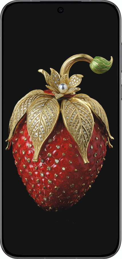 Силиконовый чехол Клубника v3 для Huawei Pura 70 PRO - 5638u-3700 изображение 