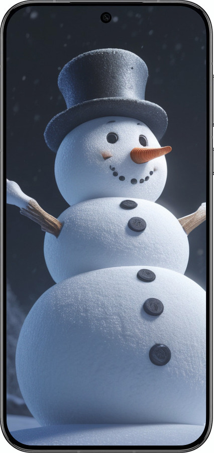 Силіконовий чехол Сніговик для Huawei Pura 70 PRO - 5826u-3700 изображение 