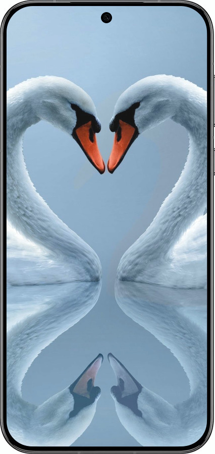 Силіконовий чехол Лебеді для Huawei Pura 70 PRO - 6007u-3700 изображение 