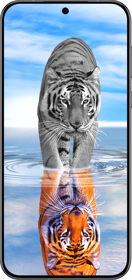 Силиконовый чехол Тигр для Huawei Pura 70 PRO - 6016u-3700 изображение 