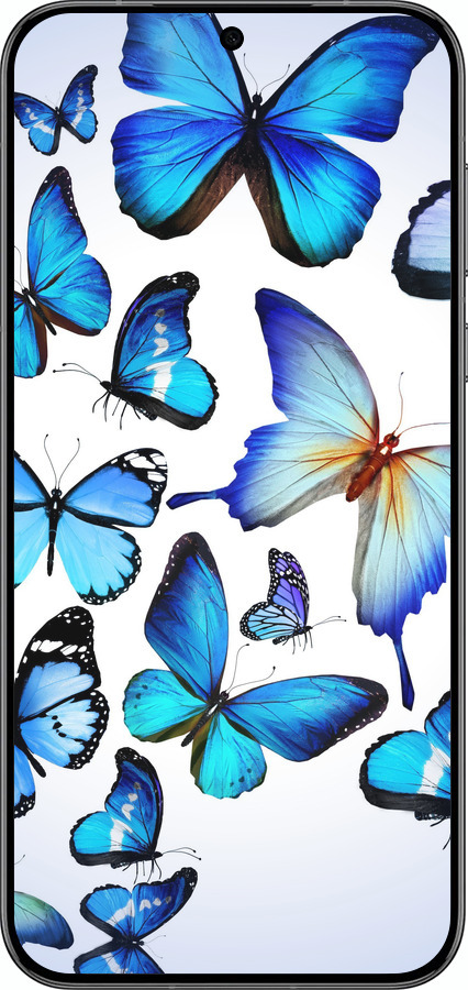 Силиконовый чехол Бабочки для Huawei Pura 70 PRO - 6023u-3700 изображение 