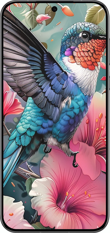 Силиконовый чехол Сказочная колибри для Huawei Pura 70 PRO - 6051u-3700 изображение 