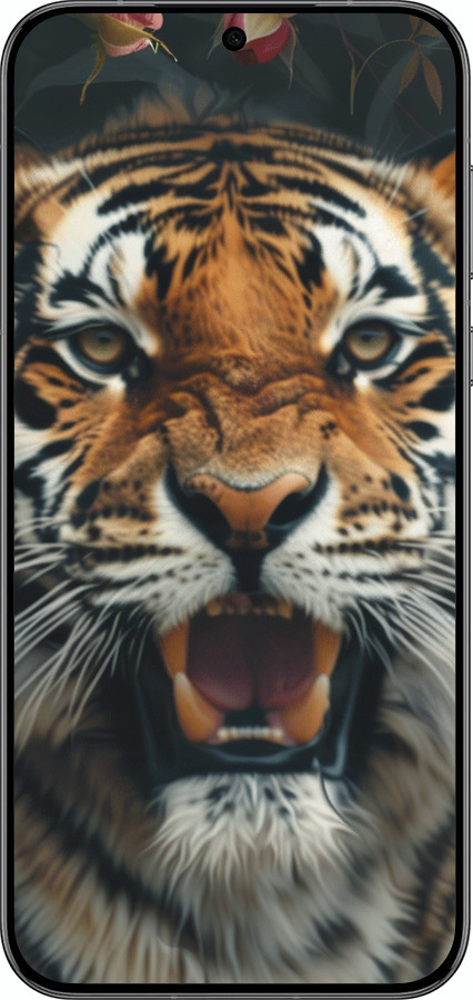 Силиконовый чехол Тигровое величие для Huawei Pura 70 PRO - 6080u-3700 изображение 