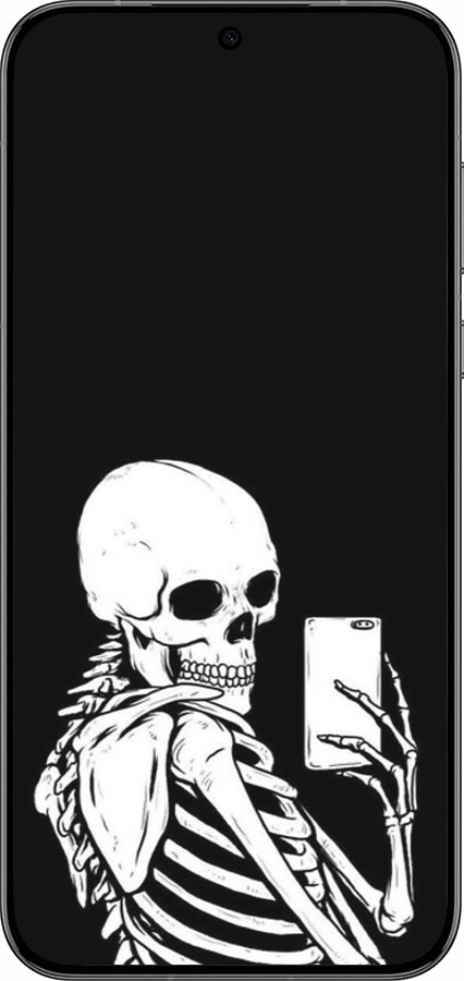 Силиконовый чехол Скелет делает Selfie для Huawei Pura 70 PRO - 6535u-3700 изображение 