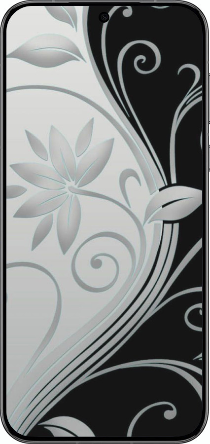 Силиконовый чехол Цветы на чёрно-белом фоне для Huawei Pura 70 PRO - 840u-3700 изображение 