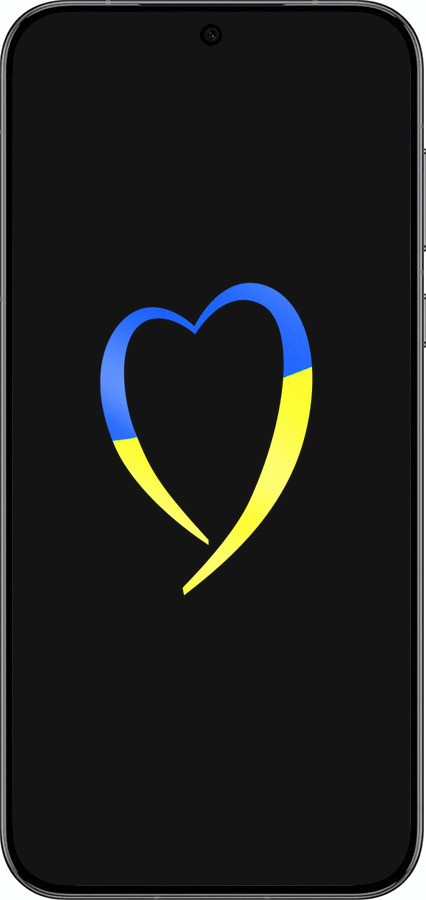 Силиконовый чехол Жёлто-голубое сердце для Huawei Pura 70 PRO - 885u-3700 изображение 