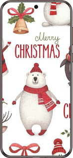 Силиконовый чехол Merry Christmas для Huawei Pura 70 Ultra - 4106u-3704 изображение 