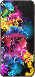 Силиконовый чехол Абстрактные цветы для Huawei Pura 70 Ultra - 511u-3704 изображение 