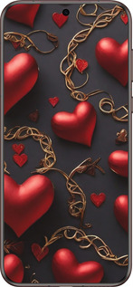 Силіконовий чехол Сердечки для Huawei Pura 70 Ultra - 5831u-3704 изображение 