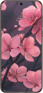 Силіконовий чехол Пурпурова сакура для Huawei Pura 70 Ultra - 6075u-3704 изображение 