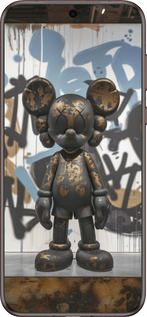 Силиконовый чехол Bronze kaws v2 для Huawei Pura 70 Ultra - 6098u-3704 изображение 