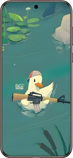 Силіконовий чехол Каченя з автоматом для Huawei Pura 70 Ultra - 6356u-3704 изображение 