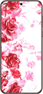Силиконовый чехол Нарисованные розы для Huawei Pura 70 Ultra - 724u-3704 изображение 