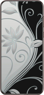 Силиконовый чехол Цветы на чёрно-белом фоне для Huawei Pura 70 Ultra - 840u-3704 изображение 