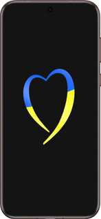 Силиконовый чехол Жёлто-голубое сердце для Huawei Pura 70 Ultra - 885u-3704 изображение 