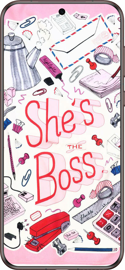 Силиконовый чехол she's the  boss для Huawei Pura 70 Ultra - 4254u-3704 изображение 