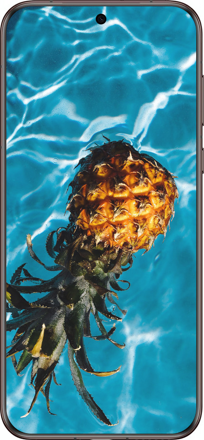 Силиконовый чехол Ананас на воде для Huawei Pura 70 Ultra - 4384u-3704 изображение 