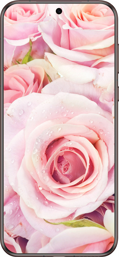 Силіконовий чехол Троянди для Huawei Pura 70 Ultra - 525u-3704 изображение 