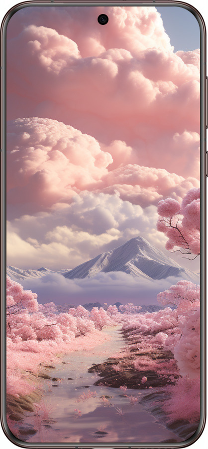 Силиконовый чехол Розовые облака для Huawei Pura 70 Ultra - 5660u-3704 изображение 