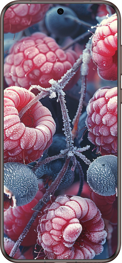 Силіконовий чехол Морозні ягоди для Huawei Pura 70 Ultra - 6033u-3704 изображение 