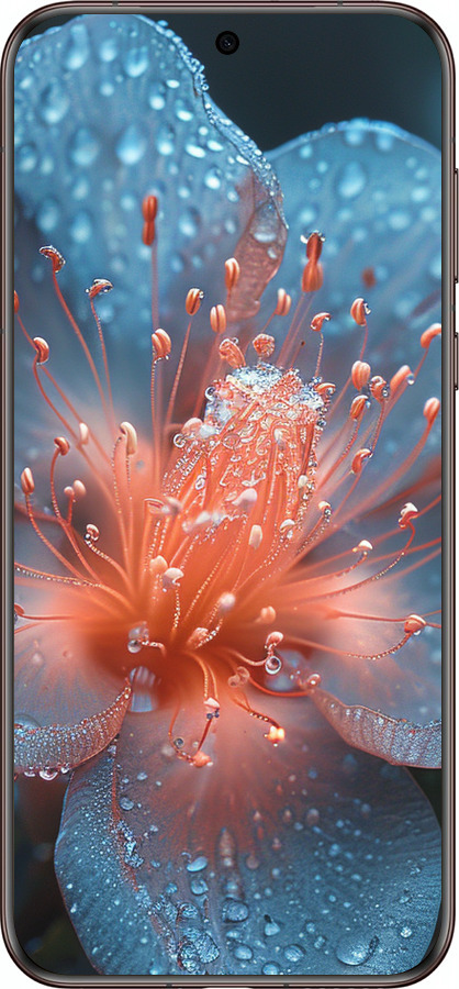 Силіконовий чехол Роса на квітці для Huawei Pura 70 Ultra - 6039u-3704 изображение 