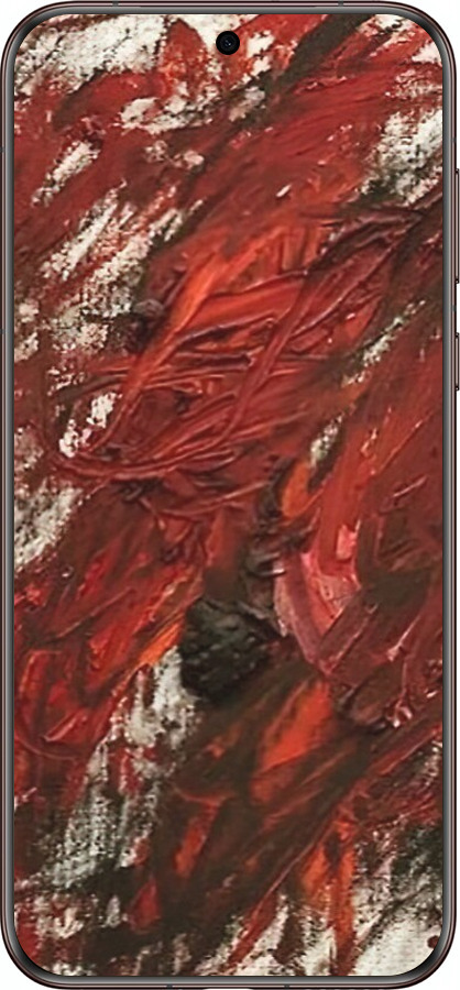 Силиконовый чехол Абстрактная композиция в красных тонах для Huawei Pura 70 Ultra - 6541u-3704 изображение 