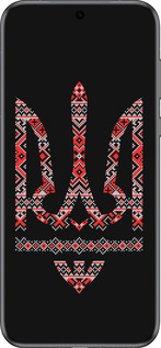 Силіконовий чехол Герб - вишиванка на чорному фоні для Huawei Pura 70 - 1196u-3703 изображение 