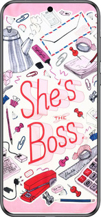 Силиконовый чехол she's the  boss для Huawei Pura 70 - 4254u-3703 изображение 