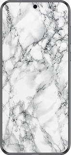 Силиконовый чехол Мрамор белый для Huawei Pura 70 - 4480u-3703 изображение 