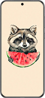 Силиконовый чехол Енотик с арбузом для Huawei Pura 70 - 4605u-3703 изображение 