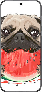 Силиконовый чехол Мопс и арбуз для Huawei Pura 70 - 4665u-3703 изображение 