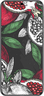 Силиконовый чехол Гранат для Huawei Pura 70 - 4692u-3703 изображение 