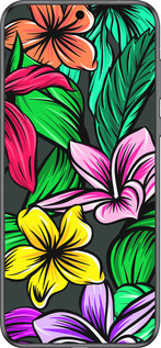 Силиконовый чехол Тропические цветы 1 для Huawei Pura 70 - 4753u-3703 изображение 