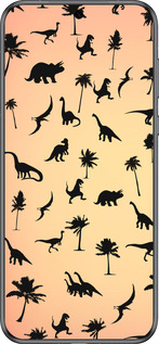 Силиконовый чехол Динозаврики 1 для Huawei Pura 70 - 4772u-3703 изображение 