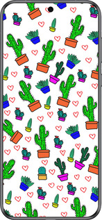 Силиконовый чехол Кактусы 4 для Huawei Pura 70 - 4856u-3703 изображение 