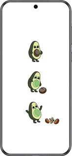 Силиконовый чехол Авокадо 1 для Huawei Pura 70 - 4857u-3703 изображение 