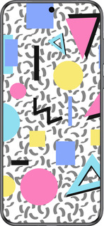 Силиконовый чехол Color shapes для Huawei Pura 70 - 4893u-3703 изображение 