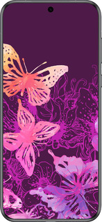 Силиконовый чехол Бабочки v2 для Huawei Pura 70 - 5475u-3703 изображение 