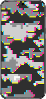 Силиконовый чехол Пиксельный камуфляж для Huawei Pura 70 - 5481u-3703 изображение 