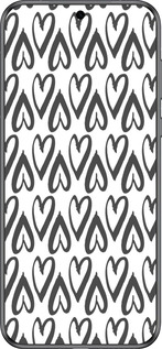 Силиконовый чехол Сердца v2 для Huawei Pura 70 - 5497u-3703 изображение 