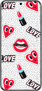 Силиконовый чехол Стикеры v3 для Huawei Pura 70 - 5502u-3703 изображение 