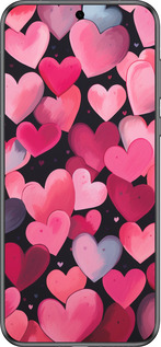 Силиконовый чехол Сердечки 4 для Huawei Pura 70 - 5662u-3703 изображение 