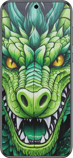 Силиконовый чехол Зелёный дракон для Huawei Pura 70 - 5816u-3703 изображение 