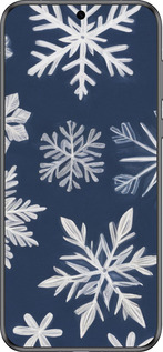Силиконовый чехол Снежинки для Huawei Pura 70 - 5821u-3703 изображение 